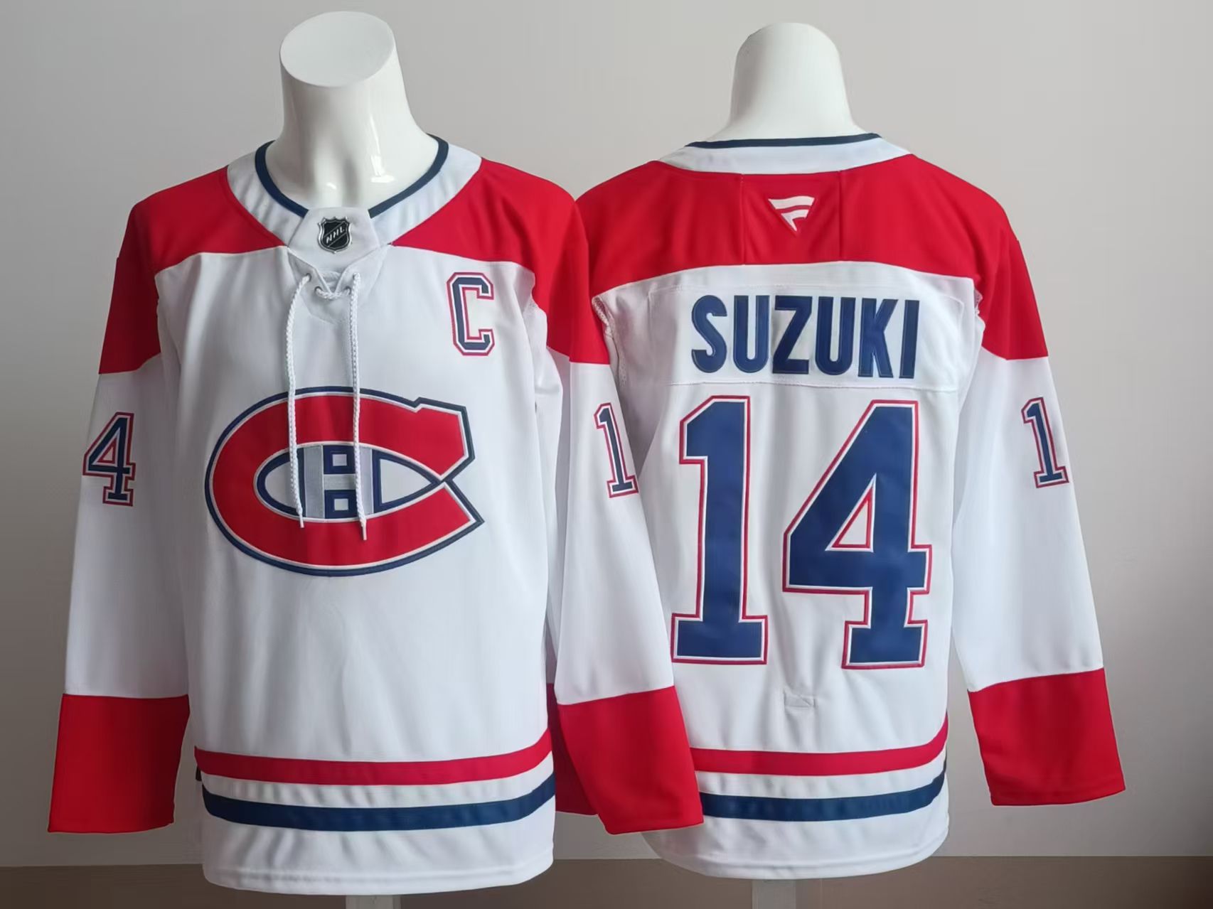 Men 2025 Montreal Canadiens #14 Suzuki White NHL Jersey style 01